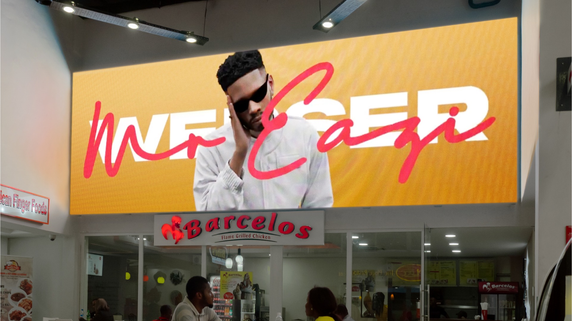 Indoor LED display shopping centre