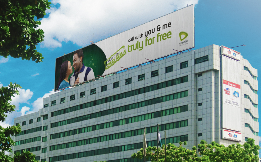 Roof mounted ultrawave sign 1